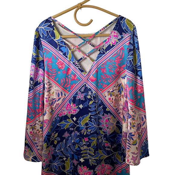 Alice & Trixie by Angela George Long-Sleeved Silk Dress - M - Picture 2 of 10